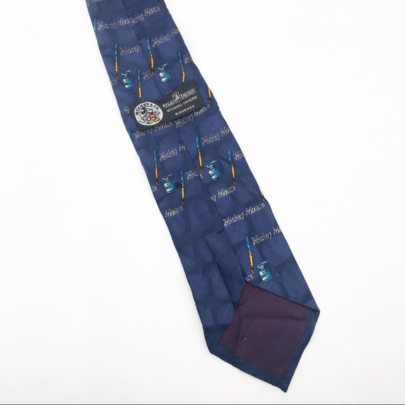 Vintage Atlas Design Disney paint Mickey silk tie - Picture 5 of 7